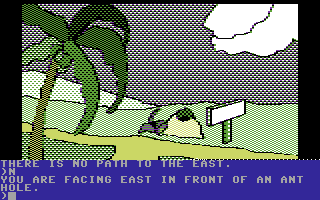 Death in the Caribbean (Commodore 64) screenshot: Ant hill.