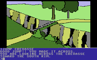 Death in the Caribbean (Commodore 64) screenshot: Good jump!