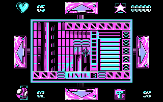 Cosmic Sheriff (DOS) screenshot: Starting Position