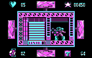 Cosmic Sheriff (DOS) screenshot: Shoot this person, quickly...