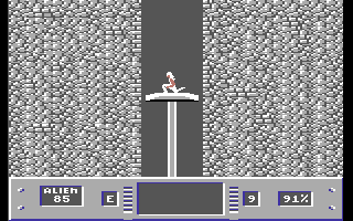 Alien (Commodore 64) screenshot: Entering sector E