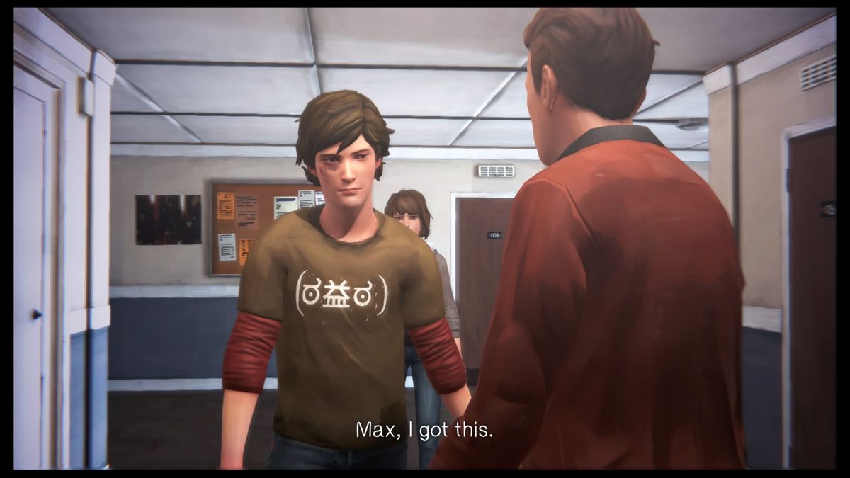 Life Is Strange: Episode 4 - Dark Room (PlayStation 4) screenshot: Warren has some unfinished business with Nathan