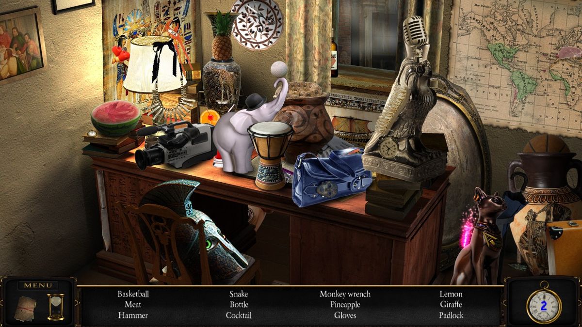 Art of Murder: Deadly Secrets (Windows) screenshot: Searching Mr. Clifford's desk for clues