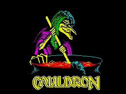 Cauldron (ZX Spectrum) screenshot: Loading screen