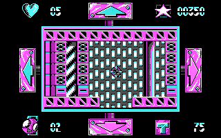 Cosmic Sheriff (DOS) screenshot: Another wall...