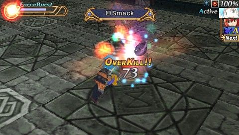 Hexyz Force (PSP) screenshot: Just get revenge by overkilling.