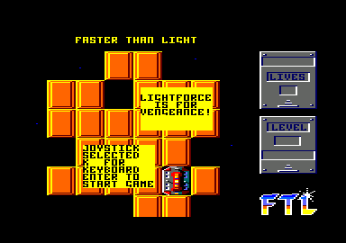 Lightforce (Amstrad CPC) screenshot: Starting level 1