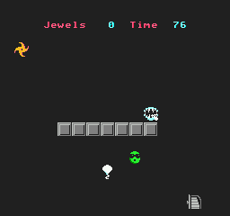 Dudes with Attitude (NES) screenshot: After the jewels are collected make a break for the stairway exit.