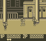 Double Dragon II (Game Boy) screenshot: The Subway, Level 2