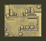Double Dragon II (Game Boy) screenshot: Useless Map Screen