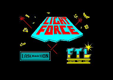 Lightforce (Amstrad CPC) screenshot: Title screen