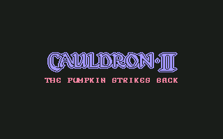 Cauldron II: The Pumpkin Strikes Back (Commodore 64) screenshot: Title screen
