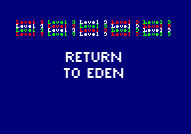 Return to Eden (Amstrad CPC) screenshot: Loading screen