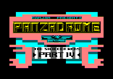 Panzadrome (Amstrad CPC) screenshot: Loading screen
