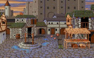 Spirit of Excalibur (DOS) screenshot: Merchant