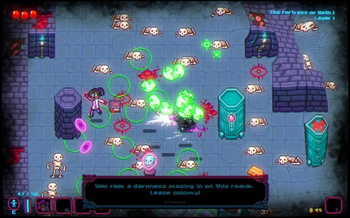 Deathstate (Windows) screenshot: Playing as the Scientist.
