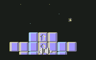 Lightforce (Commodore 64) screenshot: And we're off to destroy the enemy.