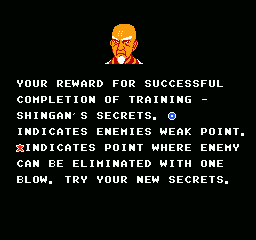 Flying Dragon: The Secret Scroll (NES) screenshot: Helpful secrets are given by Gengai.