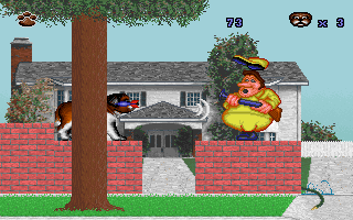 Beethoven's 2nd (DOS) screenshot: You hit me, I hit you!
