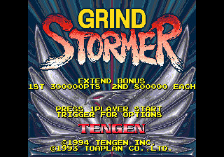 Grind Stormer (Genesis) screenshot: Title screen (Grind Stormer)