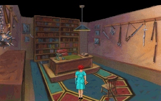 The Dagger of Amon Ra (DOS) screenshot: The security officer's office