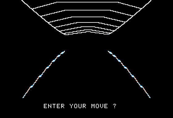 Kaves of Karkhan (Apple II) screenshot: In Kaves