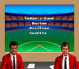 Screenshot of Roger Clemens' MVP Baseball (Genesis, 1991) - MobyGames