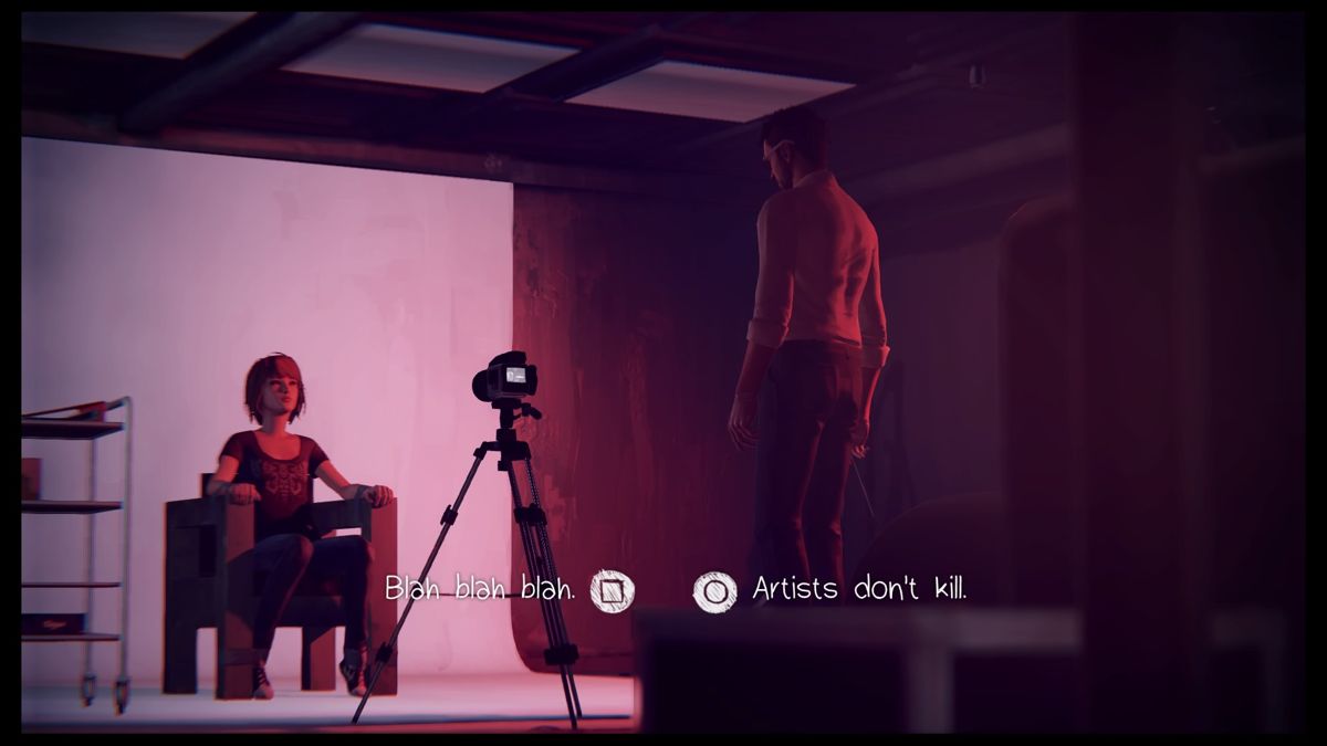 Life Is Strange: Episode 5 - Polarized (PlayStation 4) screenshot: This conversation isn't really very productive