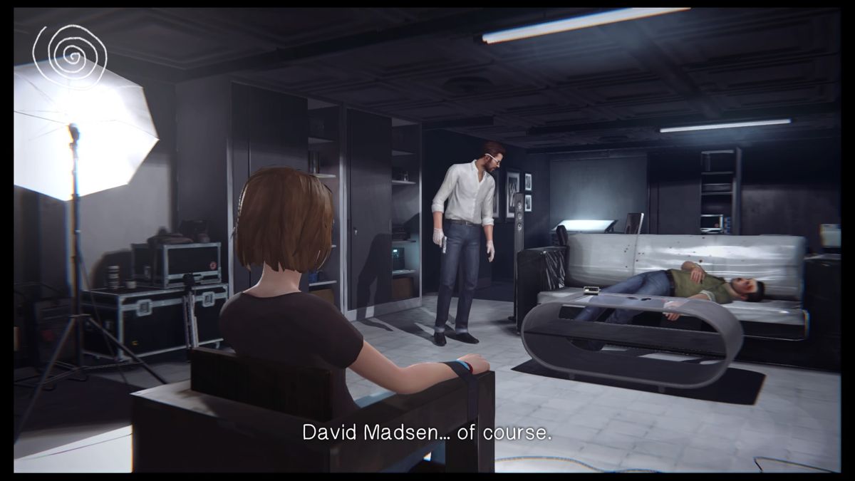 Life Is Strange: Episode 5 - Polarized (PlayStation 4) screenshot: Rewinding time to help David defeat Jefferson