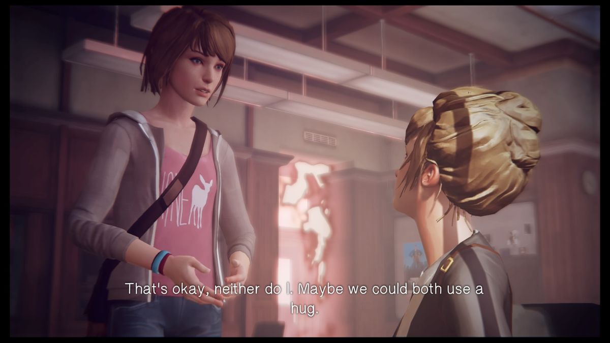 Life Is Strange: Episode 5 - Polarized (PlayStation 4) screenshot: Comforting Kate for things to come