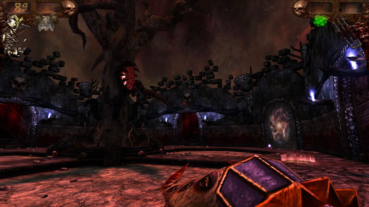 Dark Salvation (Windows) screenshot: The end game arena where you have to fight the evil future self of your dead sister