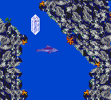 Ecco: The Tides of Time (Game Gear) screenshot: Shoot at crystal and