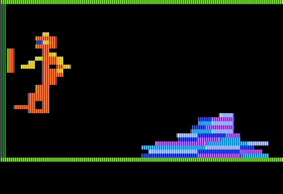 End Punctuation (Apple II) screenshot: Robot Rescued