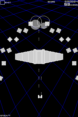 Space Invaders Infinity Gene (iPhone) screenshot: It's Boss Time!