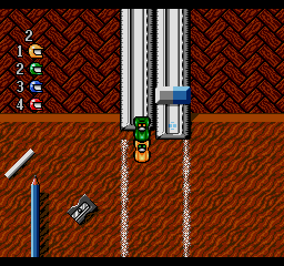 Micro Machines (Genesis) screenshot: Desktop Roadsters