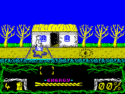 Outcast (ZX Spectrum) screenshot: Village