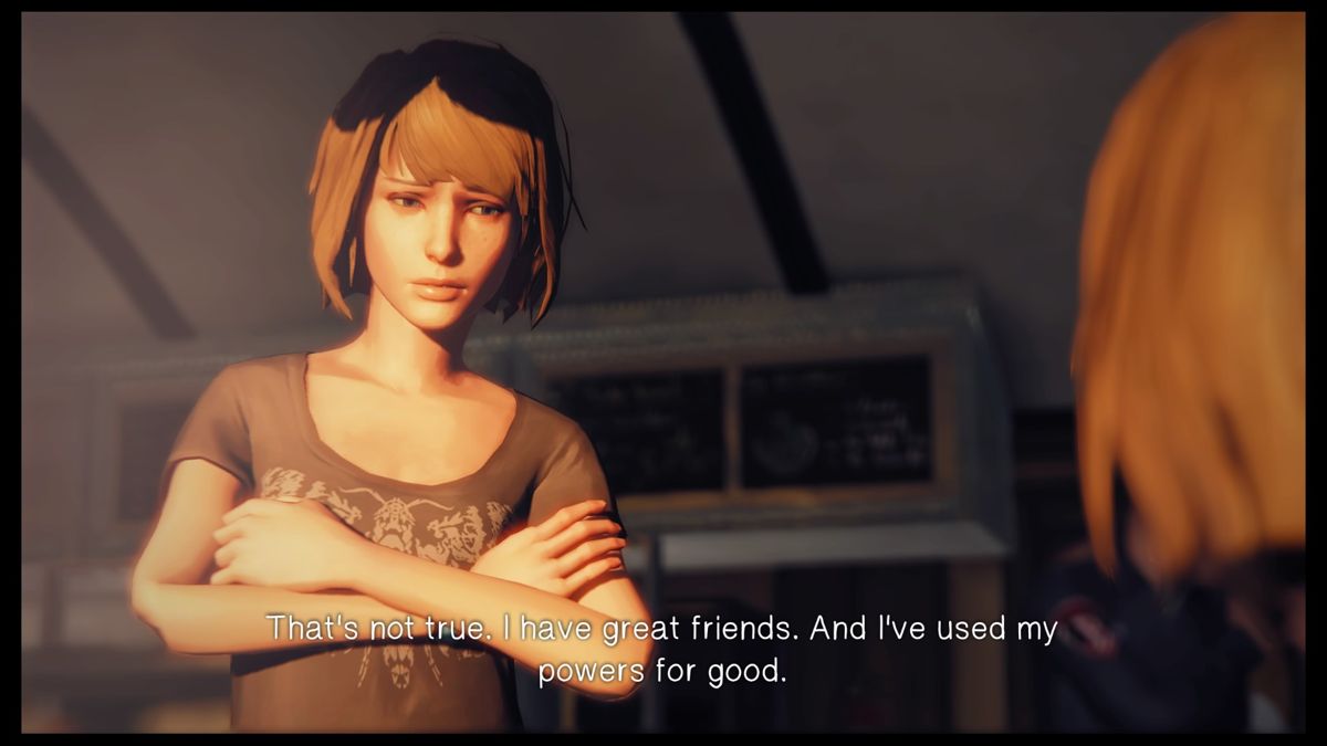 Life Is Strange: Episode 5 - Polarized (PlayStation 4) screenshot: Talking to yourself