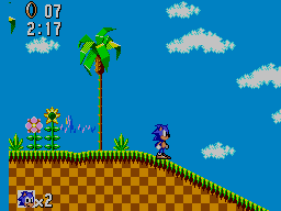 Sonic the Hedgehog (SEGA Master System) screenshot: Sonic