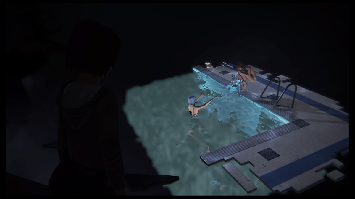 Life Is Strange: Episode 5 - Polarized (PlayStation 4) screenshot: The pool scene