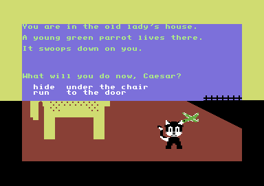 Caesar's Travels (Commodore 64) screenshot: Now that isn't very nice, was it?