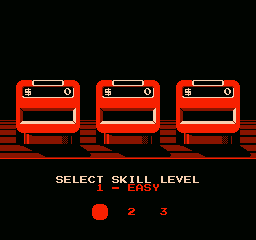 Jeopardy! Junior Edition (NES) screenshot: selecting skill level