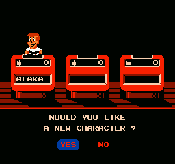 Jeopardy! Junior Edition (NES) screenshot: choosing your characters avatar