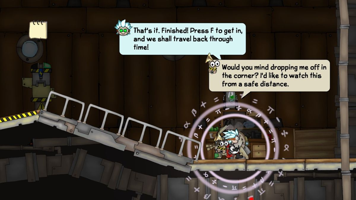 Doc Clock: The Toasted Sandwich of Time (Windows) screenshot: Using time machine