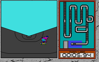 California Games II (Atari ST) screenshot: Skateboarding.