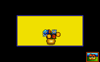 A.J.'s World of Discovery (DOS) screenshot: The flowers from our garden.