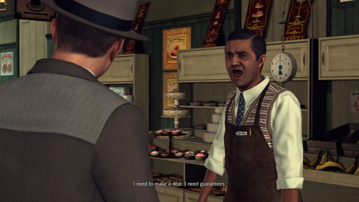 L.A. Noire: The Complete Edition (PlayStation 4) screenshot: <b>Reefer Madness</b>: The soup is in high demands in the food store