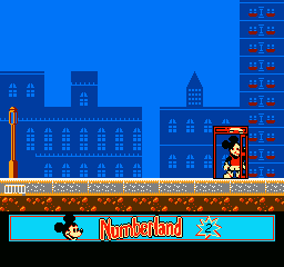 Mickey's Adventures in Numberland (NES) screenshot: About to exit the level