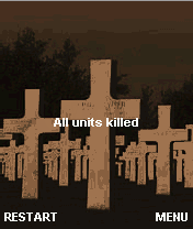 Call of Duty (J2ME) screenshot: All units killed.