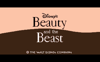 Disney's Beauty and the Beast (DOS) screenshot: Title Screen