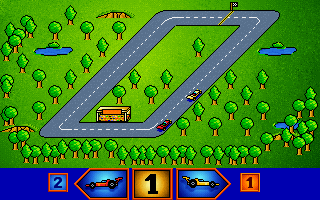 A.J.'s World of Discovery (DOS) screenshot: Racetrack